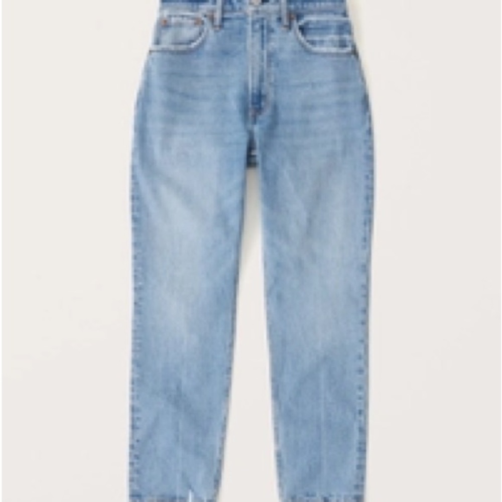 Abercrombie Curve Love High Rise Mom Jeans